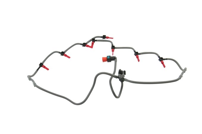 Komplet przewodów przelewowych wtryskiwaczy 3,6 V8 diesel z czujnikiem temperatury paliwa RR L322 / RR Sport
