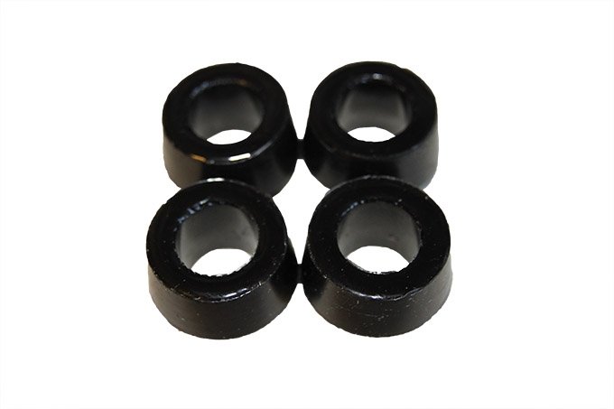 Guma zamocowania amortyzatora tył góra RR do 87 / końcówki drążka stabilizatora RR / Discovery / Defender (poliuretan) - 4 sztuki