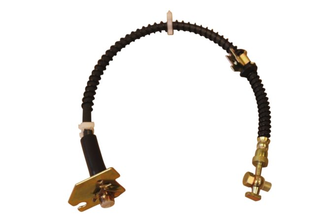 Przewód hamulcowy elastyczny przy zacisku mostu tył RR P38 od 97 (VIN: VA346794) lewy