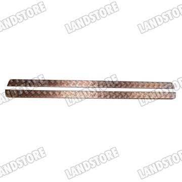 Nakładki listew pod drzwiami bocznymi Defender 110 (5 drzwi) aluminium 2mm Nakładki listew pod drzwiami bocznymi Defender 110 (5 drzwi) aluminium 2mm