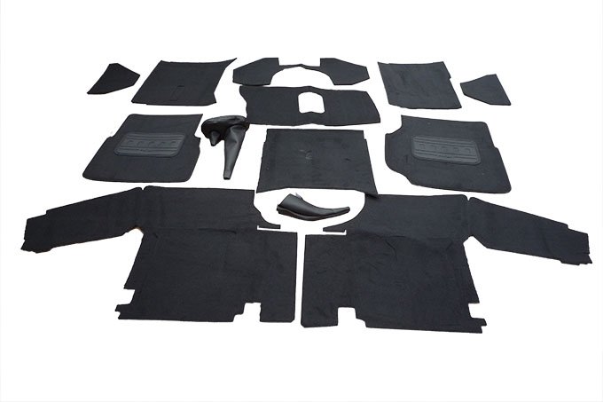 Wykładzina tunel środkowy / podstawa foteli / przód prawy / lewy Defender 300 TDI / TD5 (skrzynia R380)