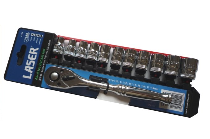 Zestaw nasadek z grzechotką 3/8”