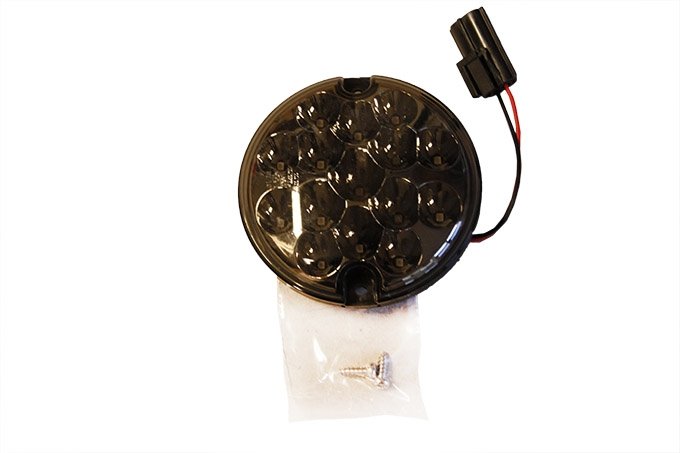 Lampa przeciwmgielna Defender od 2001 (ledowa) - biały klosz, przyciemniana, bez podstawy