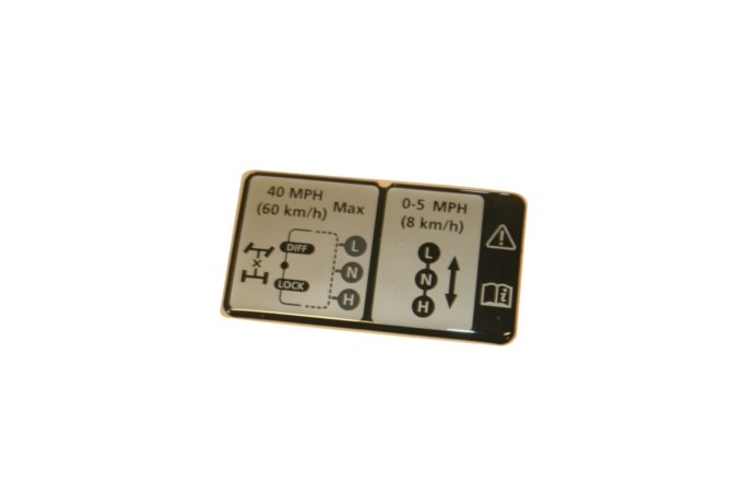 Naklejka informacyjna reduktora LT Defender / Defender od 2007