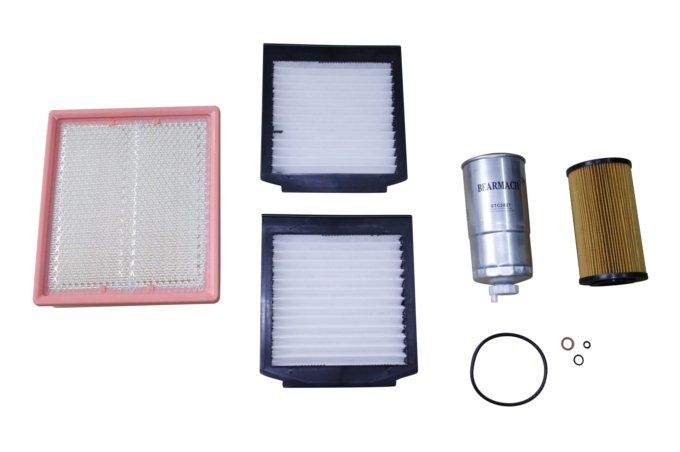 Zestaw filtrów RR P38 2,5 diesel od 96 - od numeru silnika 33988348 do (VIN: TA346793)