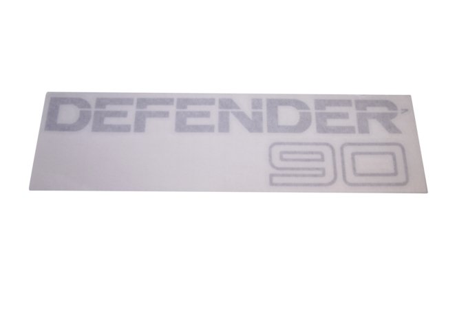 Naklejka "Defender 90" tył srebrna