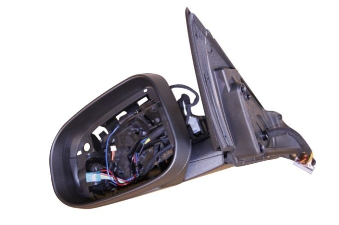 Lusterko lewe bez szkła i silnika ( elektrochromatyczne, z pamięcią, składane elektrycznie )