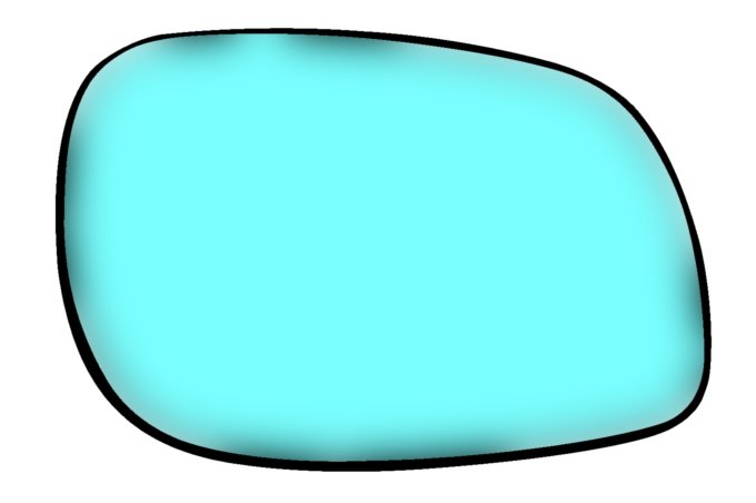 Szkło lusterka Freelander od 2003 (VIN: 3A262837) prawe