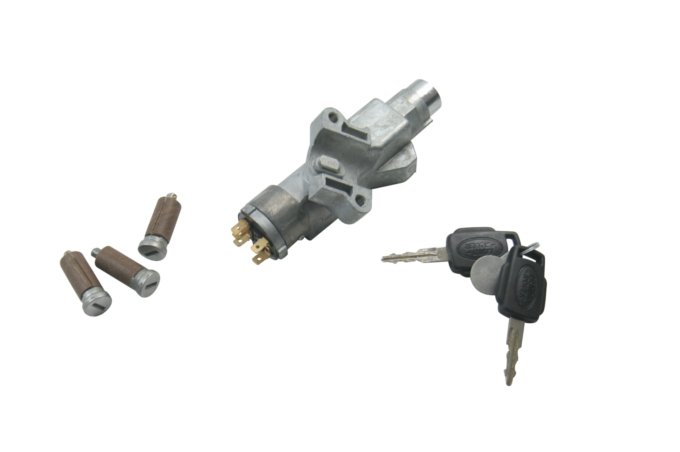 Stacyjka z kompletem wkładek zamków 3 szt. z 2 kluczykami Defender od 2002 (VIN: 2A622424) / Defender od 2007