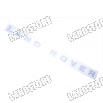 Naklejka "LAND ROVER" pokrywy silnika Discovery II do 2003 (Gunsmoke Silver)