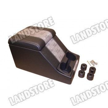Cubby Box Defender (schowek między siedzeniami) szary vinyl z logo Land Rover