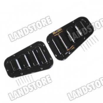 Kratka wlotu powietrza błotnik przód góra prawa/lewa Defender (para) (Sport, Black gloss finish)