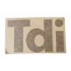 Naklejka "TDI" błotnika przód Defender