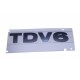 Naklejka "TDV6" klapy tył Discovery 3 od 2006 (VIN:6A376900) / Discovery 4 do 2013 (VIN:DA999999) (Brunel Metallic)