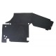 Dywanik welurowy przód podstawy fotela prawy Defender TD5 od 2003 (VIN 3A647097) Ebony Black