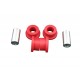 Silenblok wahacza centralnego Defender / Defender od 2007 do 2009 (VIN: 9A768936) / Discovery / RR (komplet na auto) Polybush (czerwone)