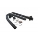 Snorkel kpl. Discovery nierdzewny lakierowany na czarno (Terrafirma)