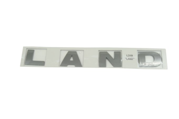 Naklejka "LAND" pokrywy silnika Discovery 3 / Discovery 4 (metallic)