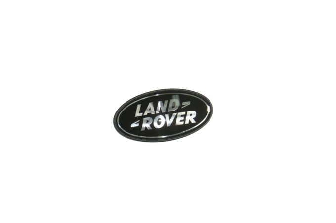 Logo "Land Rover" klapy tył RR L322 / RR Sport / RR Evoque (czarno - srebrne)