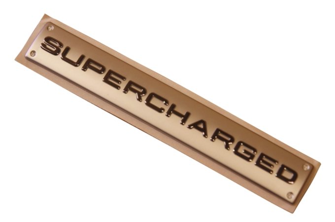 Naklejka "SUPERCHARGED" klapy tył RR L322 / RR od 2010