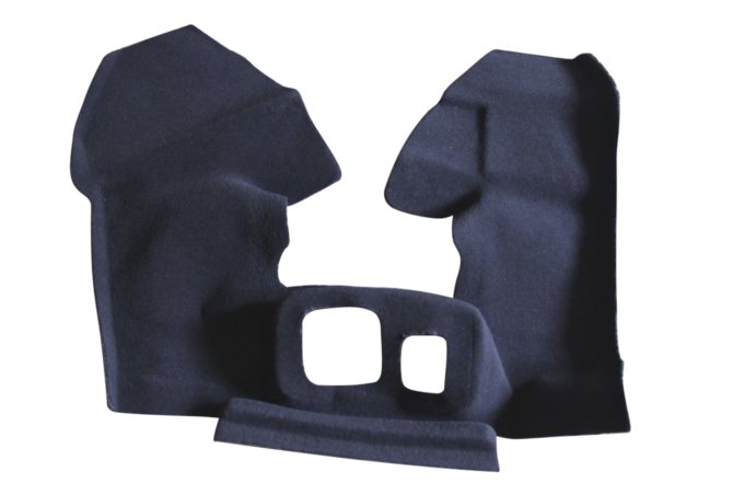 Dywanik welurowy tunel środkowy góra Defender od 2007 Ebony Black