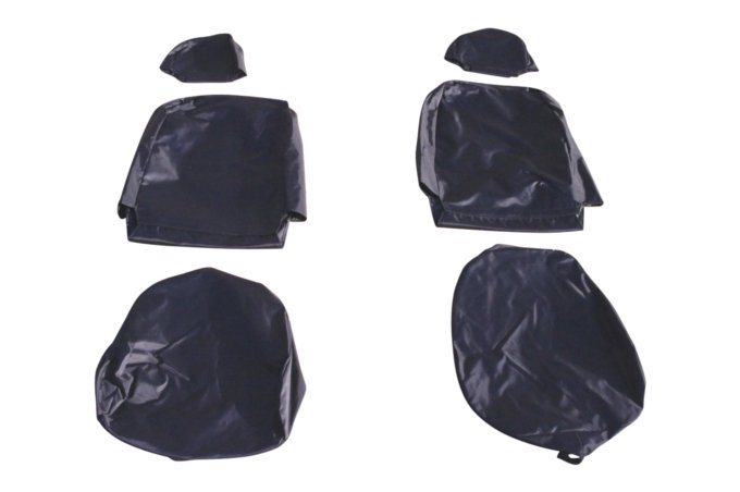 Pokrowce siedzeń przód Defender od 2007 (prawe + lewe) czarne