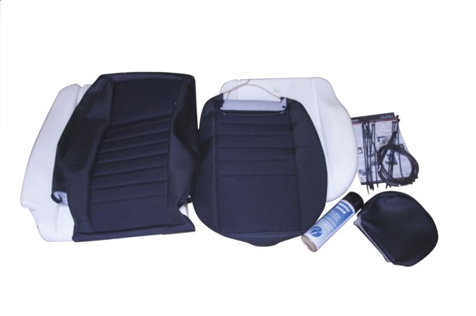 Zestaw naprawczy fotela przód (pianka + poszycie) Defender od 2007 (Black Span/Mondus)