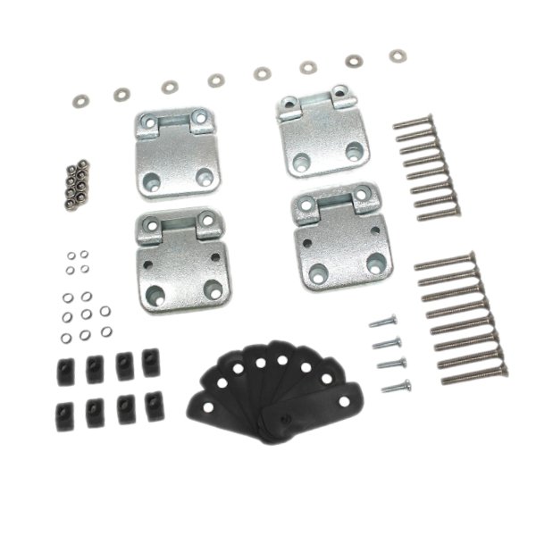 Zestaw zawiasów drzwi przód Defender / Defender od 2007 śruby ze stali nierdzewnej