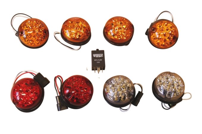 Komplet lamp ledowych Defender od 95 / Defender od 2007 (pozycja przód / pozycja/stop tył / kierunkowskazy)