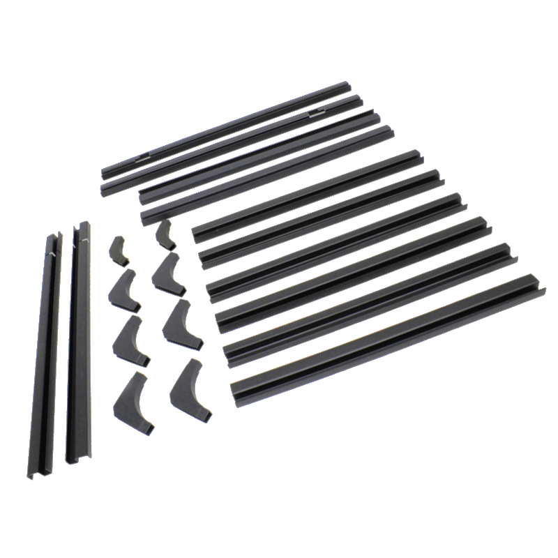 Zestaw listew szyb drzwi bocznych Defender / Defender od 2007 przód/tył, prawe/lewe