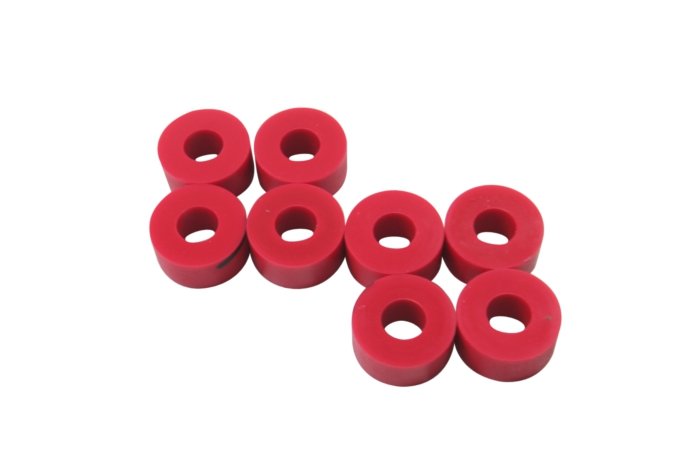 Guma zamocowania amortyzatora przód góra/dół / tył dół (8 szt.) Polybush