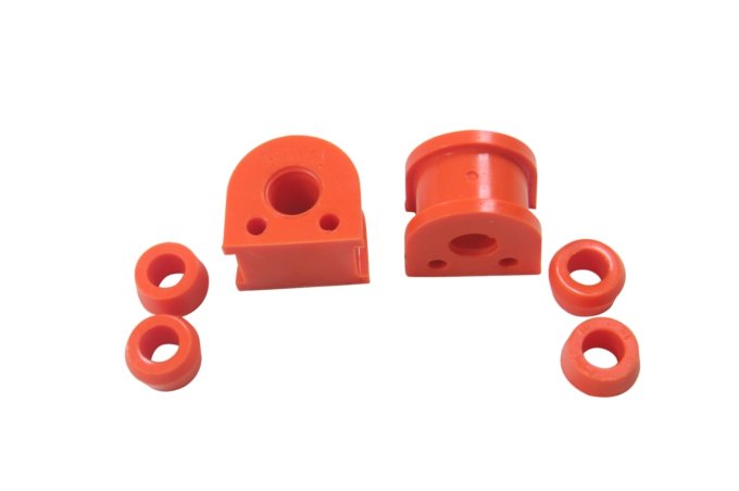 Komplet gum zamocowania stabilizatora mostu przód Defender / Discovery / RR (Polybush)