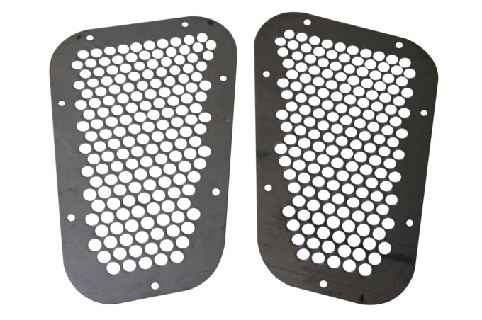 Kratka wlotu powietrza błotnik przód góra Defender (stal nierdzewna) para