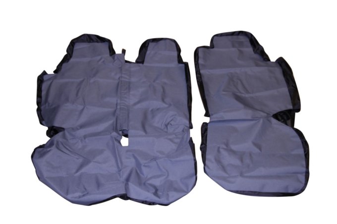 Pokrowce siedzeń tył Discovery II (szare)
