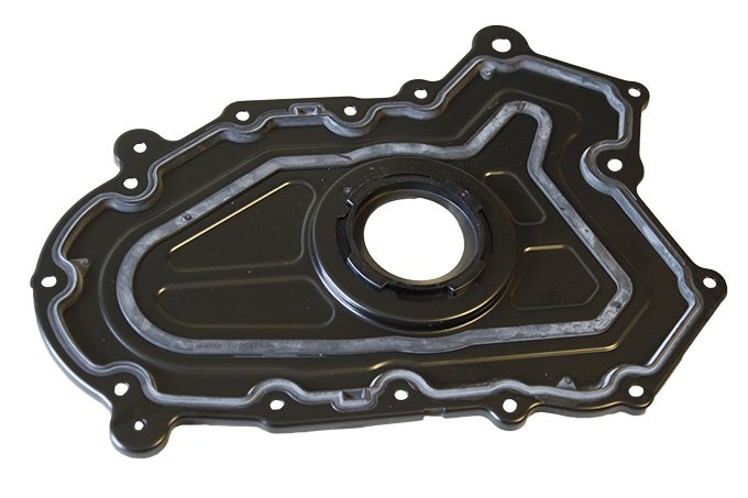 Pokrywa bloku silnika z simeringiem wału korbowego przód