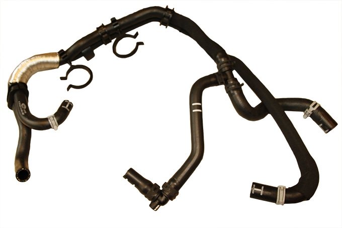 Komplet rur gumowych nagrzewnicy wyjściowe 2,4 diesel Defender od 2007
