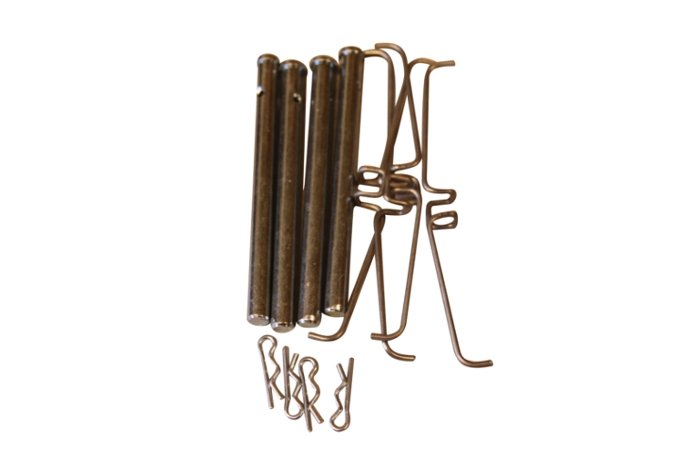 Bolce i sprężynki mocowania klocków hamulcowych przód