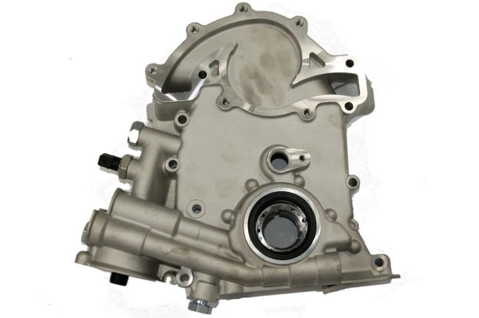 Dekiel rozrządu z pompą olejową silnika benzyna 4,0/4,6 V8 Discovery II od 2002 (VIN:2A753562)