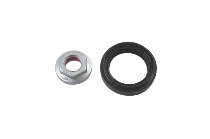 Simering wałka ataku mechanizmu różnicowego mostu tył (z nakrętką) Freelander 2 / RR Evoque / Discovery Sport do 2019 (VIN:KH999999) (system Haldex)