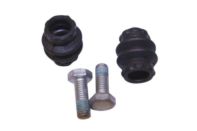 Osłona gumowa prowadnic zacisku hamulcowego (ze śrubami mocowania) Freelander 2 tył do 2012 (VIN: CH999999)