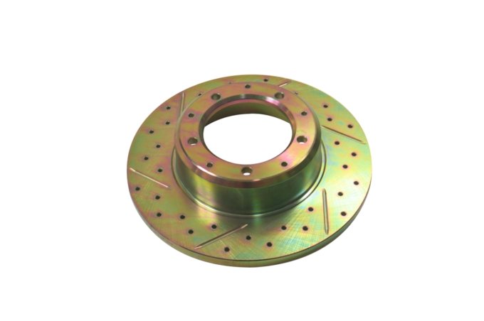 Tarcza hamulcowa tył Defender 90 / Discovery / RR (wiercone i nacinane) Terrafirma