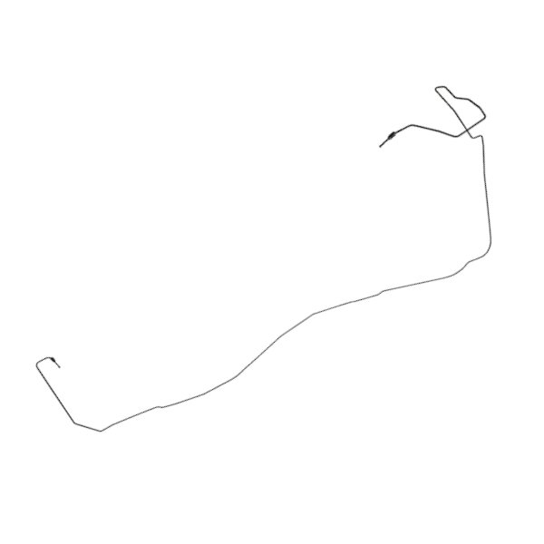 Przewód hamulcowy pod nadwoziem tył lewy (część tylna) RR Sport od 2010