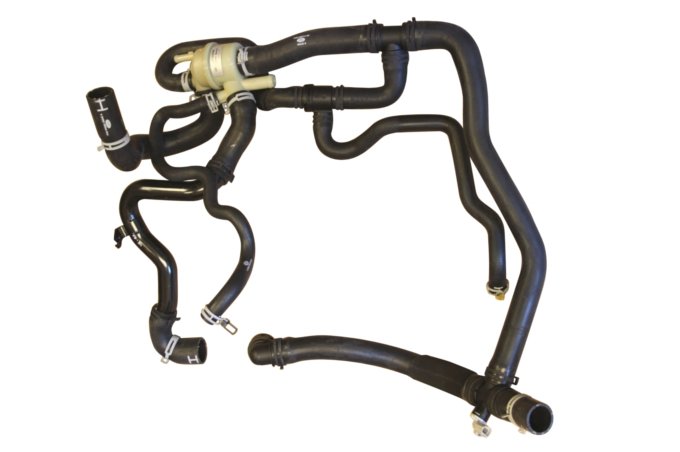 Komplet rur gumowych chłodnicy z termostatem 2,7 diesel Discovery 3 / Discovery 4 / RR Sport