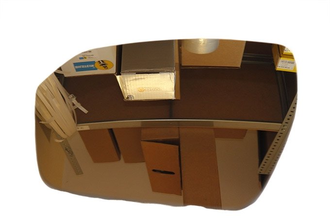 Szkło lusterka lewe RR Evoque do 2013 (VIN:DH999999) (Less Auxillary Lights, Less Blind Spot)