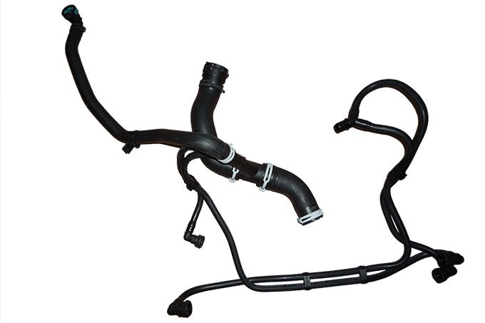 Rura gumowa chłodnicy górna benzyna 3,0 SC / 5,0 SC V8 Discovery 5 / RR L405 / RR Sport od 2014