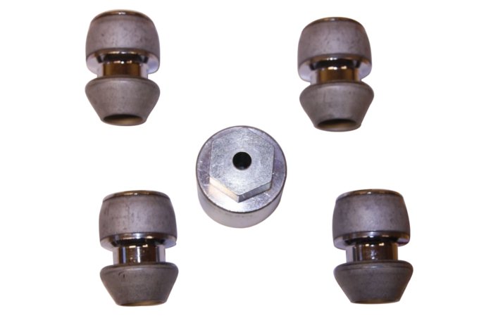 Komplet śrub zabezpieczających koła Discovery Sport do 2018 (VIN:JH767304) / Freelander 2 / RR Evoque do 2018 (VIN:JH313588) / RR Velar do 2019 (VIN:KA782284) (felgi aluminiowe)