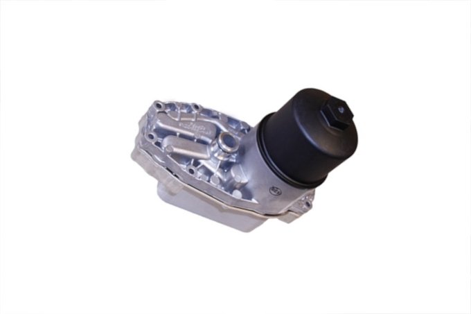 Podstawa filtra oleju z chłodnicą i filtrem 3,0 V6 diesel (bez Low MT ROW, bez Gen2) Discovery 4 / RR Sport / RR L405 / RR Sport od 2014