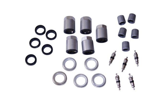 Zestaw naprawczy zaworów czujników ciśnienia powietrza w oponach Discovery 3 / Discovery 4 do 2014 / Freelander 2 do 2010 / RR L322 do 2012 / RR L405 do 2014 / RR Sport do 2013 / RR Sport L494 do 2014 / RR Evoque do 2014