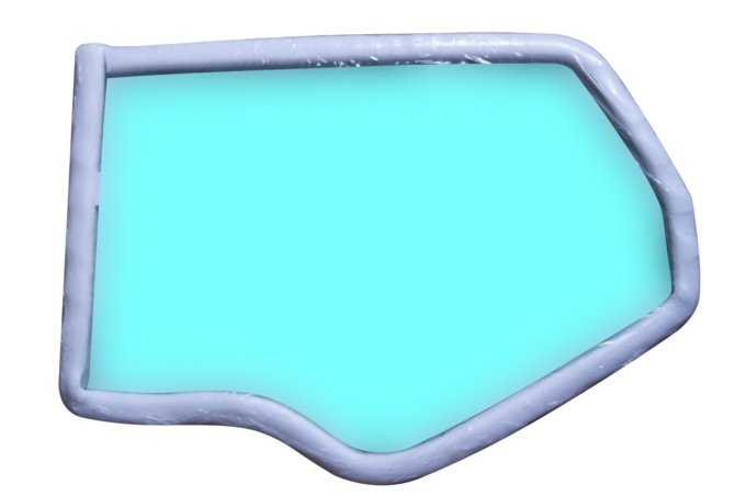 Szyba drzwi tył prawe RR Evoque