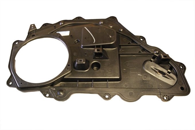 Osłona mechanizmu podnoszenia szyby w drzwiach tył lewe Discovery 5 / RR L405 do 2017 (VIN:HA999999) (Standard Wheelbase) / RR Sport od 2014